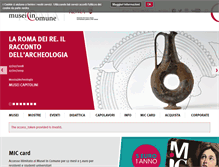 Tablet Screenshot of museiincomuneroma.it